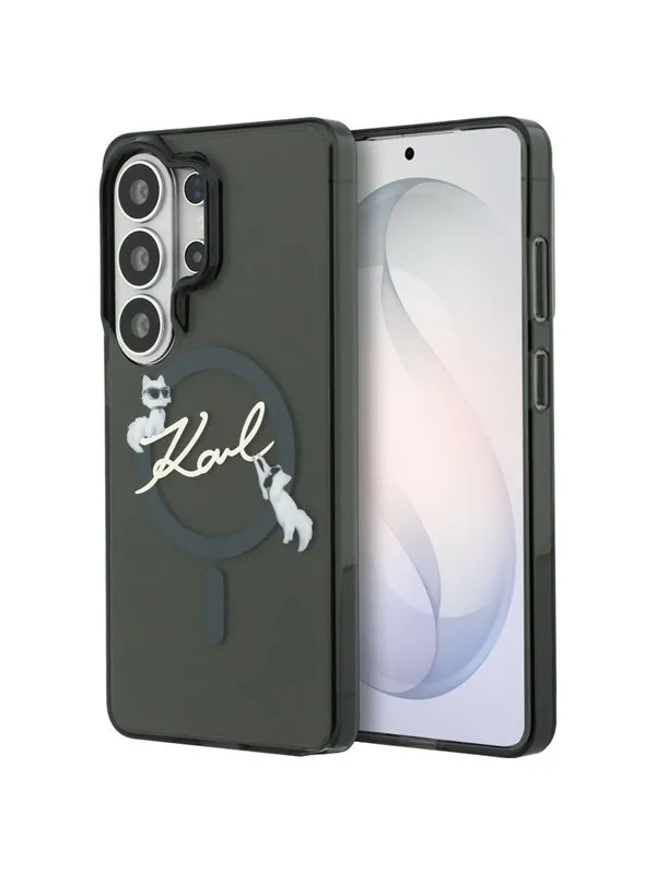 Karl Lagerfeld IML KC Script MagSafe Case for Samsung Galaxy S26 Ultra - Black