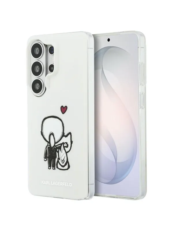 Karl Lagerfeld IML Karl&Choupette MagSafe Case for Samsung Galaxy S26 Ultra - Transparent