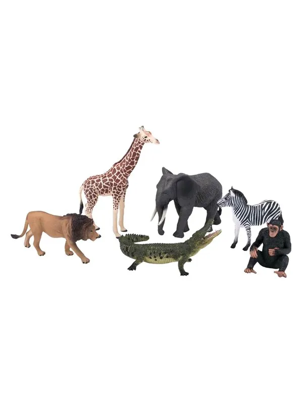 Mojo Wildlife Wild Animal Safari Playset 6pcs - 380026