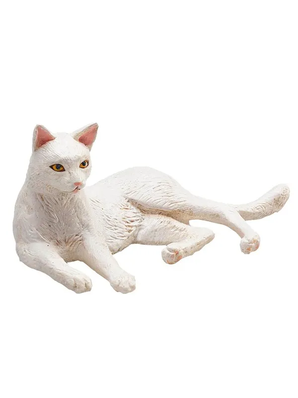 Mojo Farmland Lying Cat White