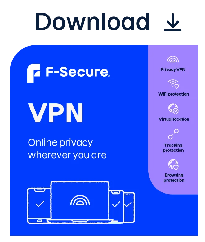 F-Secure VPN - subscription licence (1 year) - 1 device - Elektronisk