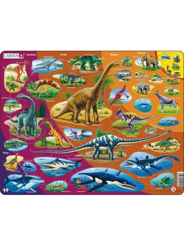 Larsen Puzzles Puzzle Natural History - 85 pieces Maxi (36.5x28.5 cm) Gulv