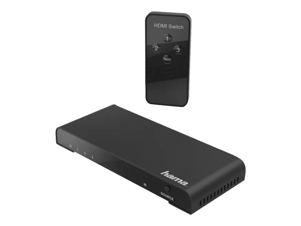 Hama 3x1 - switch - 3 ports