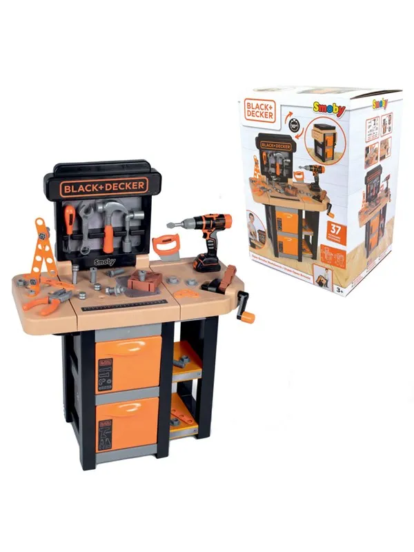 Smoby Black+Decker Bricolo Sammenleggbar Arbeidsbenk