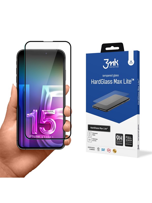 3mk Apple iPhone 15 Plus -  HardGlass Max Lite™