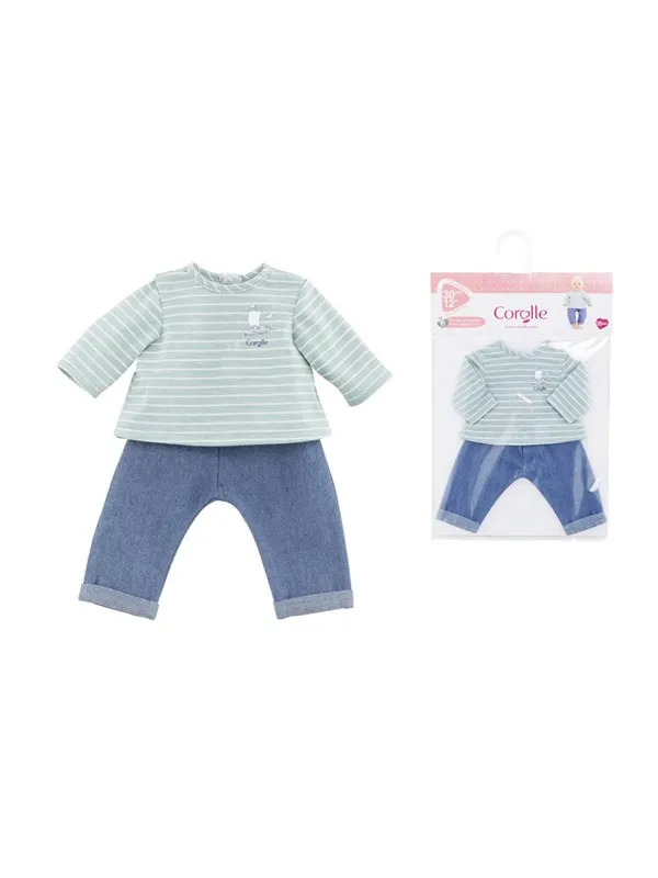 Corolle Cor. MPP 12" Striped TS + Pants- LRS