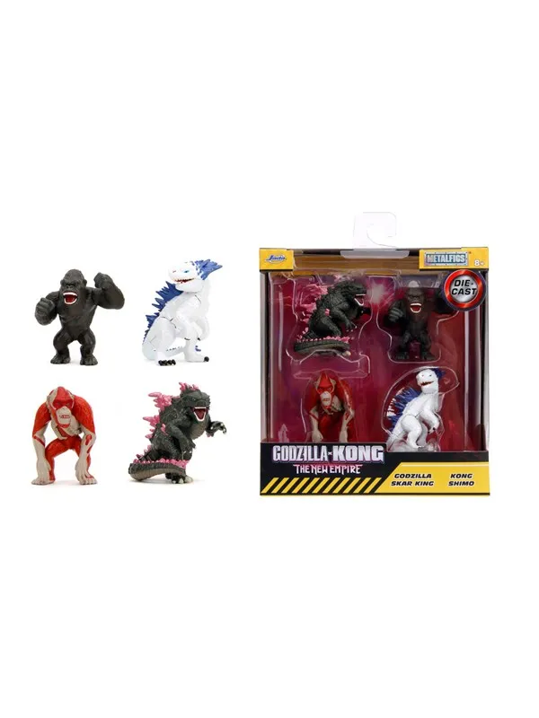 Jada Toys Godzilla Samlefigur 4-Pack, 6 cm