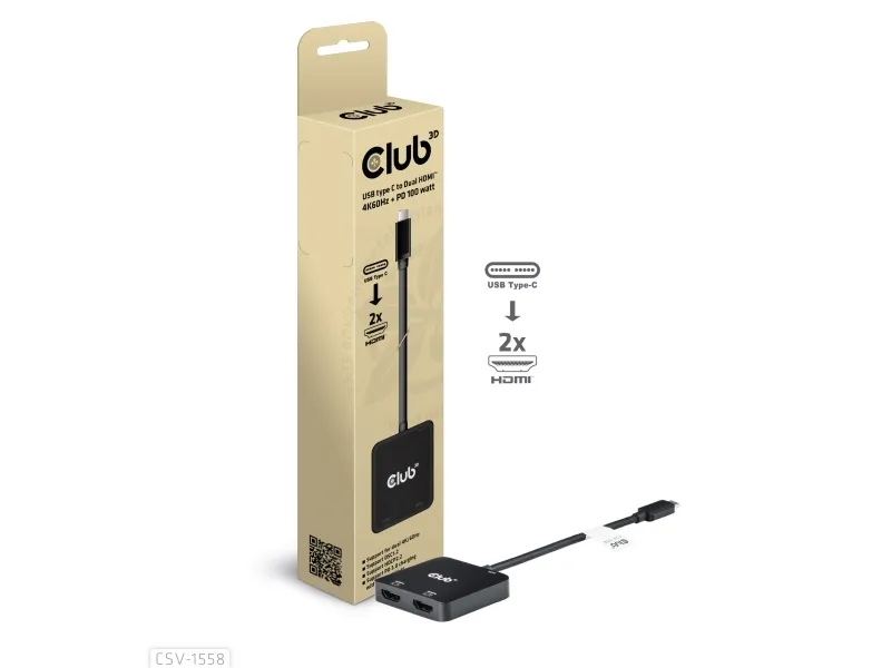 Club 3D adapter - USB-C / HDMI - 15 cm