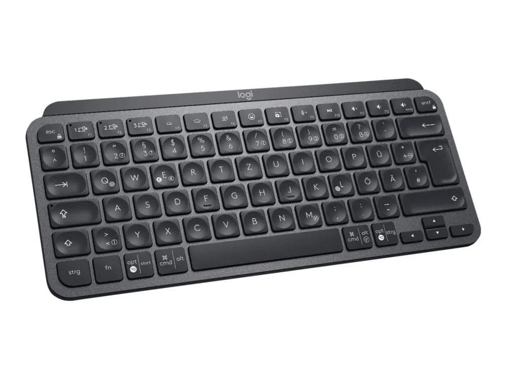 Logitech MX Keys Mini Minimalist Wireless Illuminated Keyboard - Graphite - UK - Tastatur - Engelsk (Storbritannia) - Svart