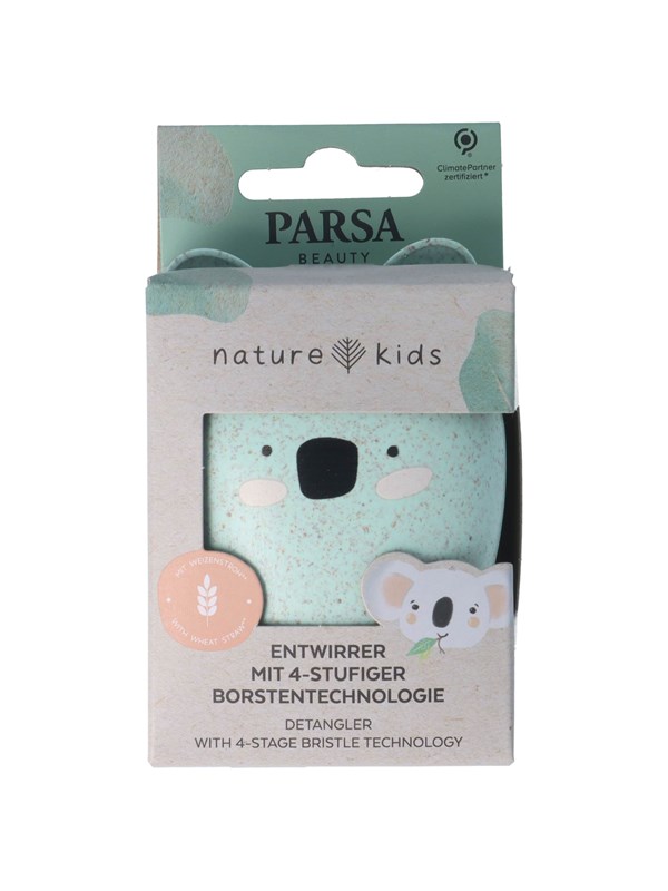 Parsa Nature Kids Karlo Detangler hårbørste laget av hvetehalm uten håndtak - Koala print