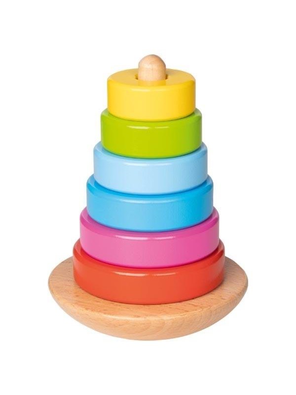 Goki Wooden Stacking Tower Color 8pcs.