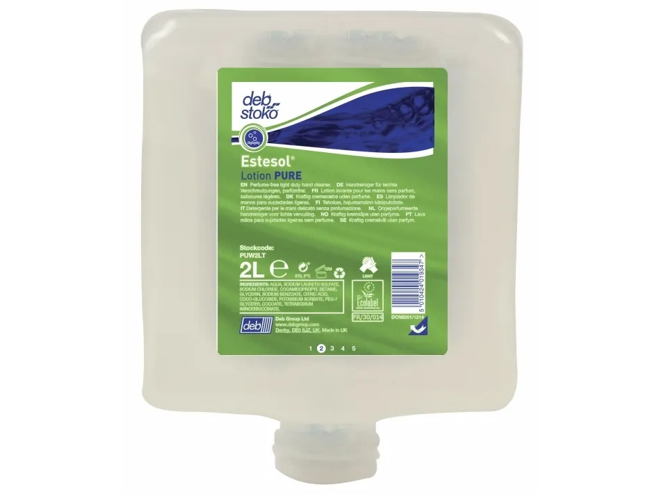 Deb kremesåpe Estesol Lotion Pure, 4 × 2 liter
