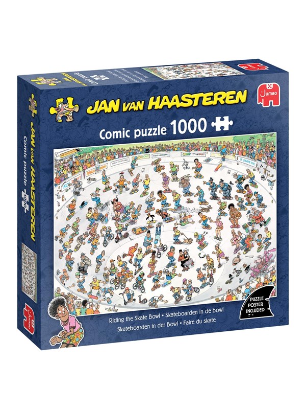 Jumbo Jan van Haasteren Jigsaw Puzzle - Skateboarding in the Bowl - 1000 pcs. Gulv