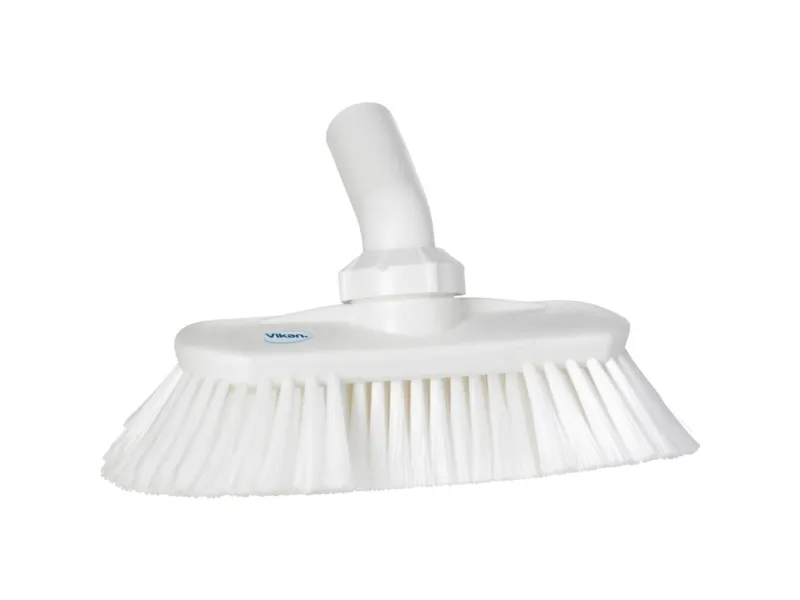 Vaskebørste med vannstilslutning 240 mm myk/splittet, hvit