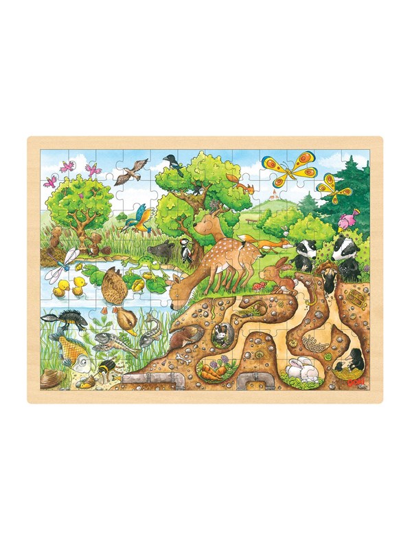 Goki Puzzle Nature 96pcs. Tre