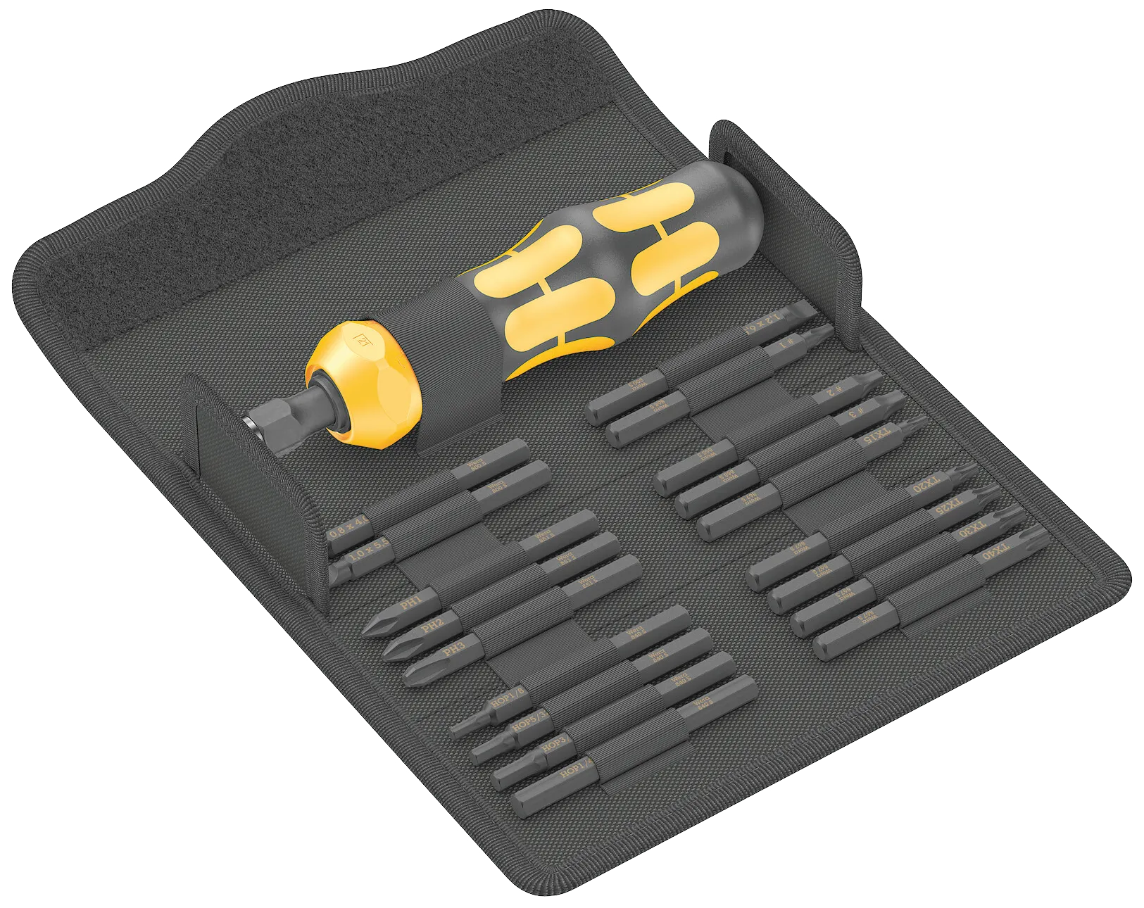 Skrujernsett KK 900 Imperial sett 1, 19 deler