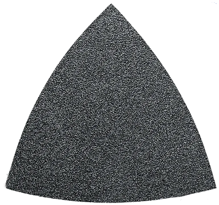 Fin slipepapir, 80mm 3kantet uten hull K240, 50stk
