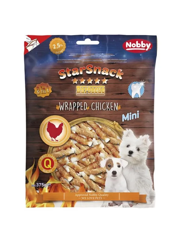 StarSnack BBQ Mini Wrapped Chicken 375 g