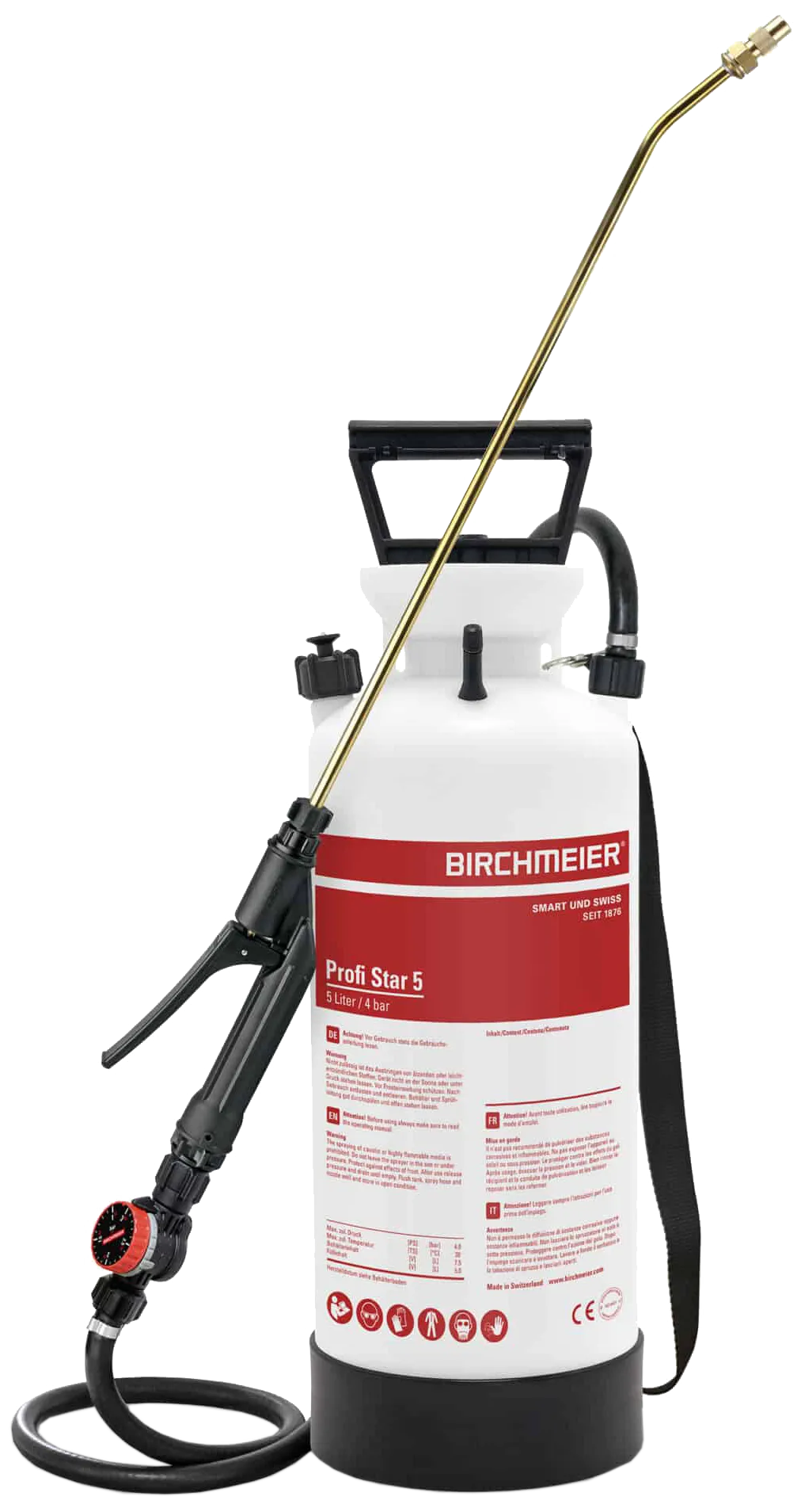 Birchmeier trykksprøyte ProfiStar 5 m/vitonpk. 5ltr