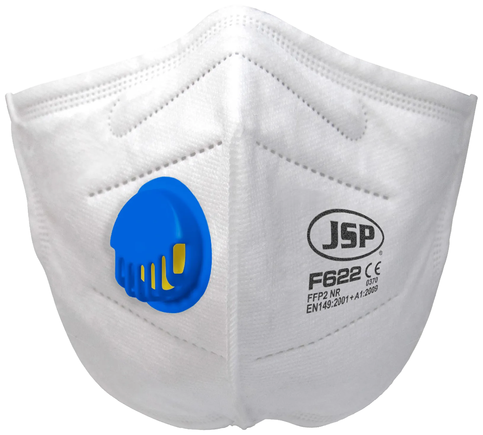 JSP støvmaske F622 FFP2-V m/ventil sammenleggbar, 30stk