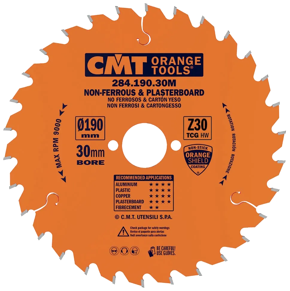 CMT sirkelsagblad HM-skjær 190×2,6×30 Z30 TF