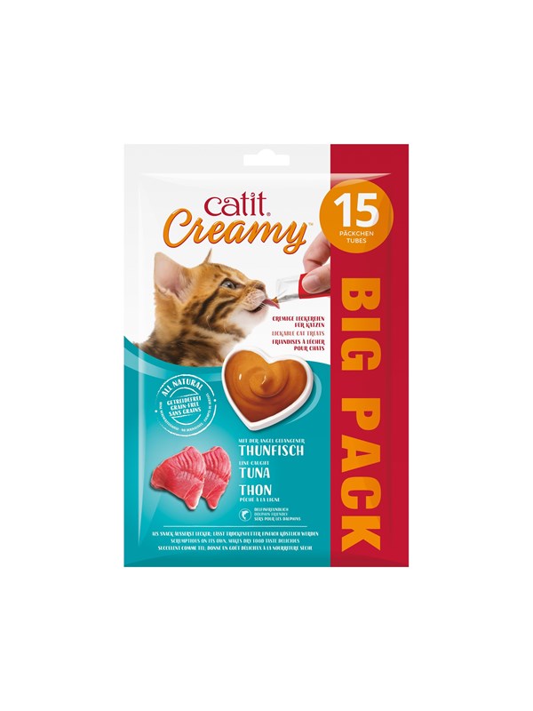 Catit - Creamy Premium Treat for Cats - Tuna 15 x 10 g