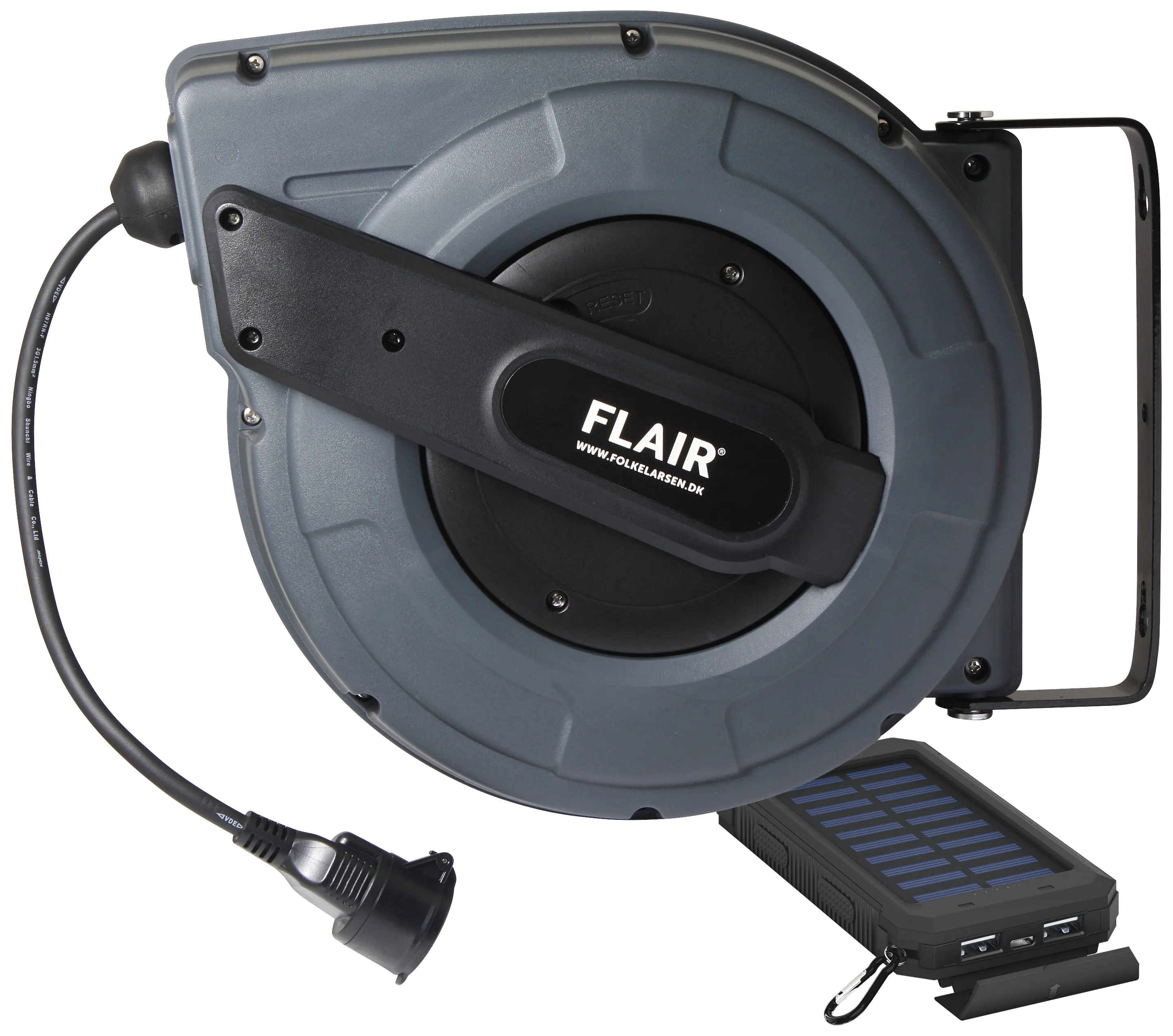 Flair kabeltrommel 25m, julekampanje m/powerbank
