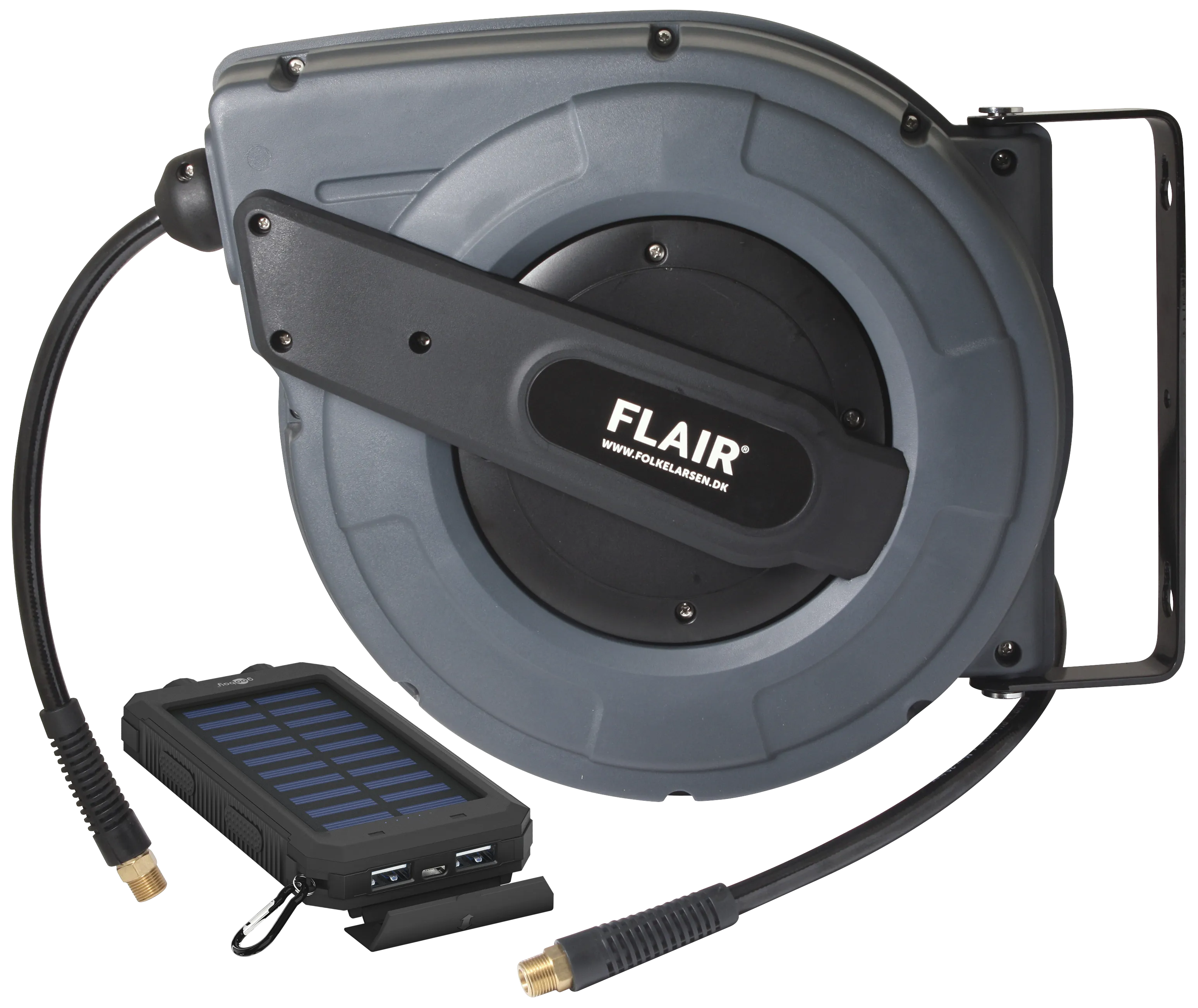Flair slangetrommel 15m, julekampanje m/powerbank