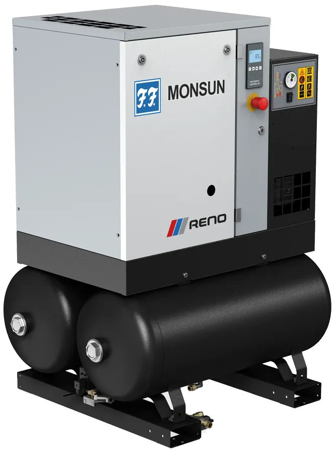 Skruekompr. Monsun 5 VS/90+90 5,5kW 10bar 780l/min