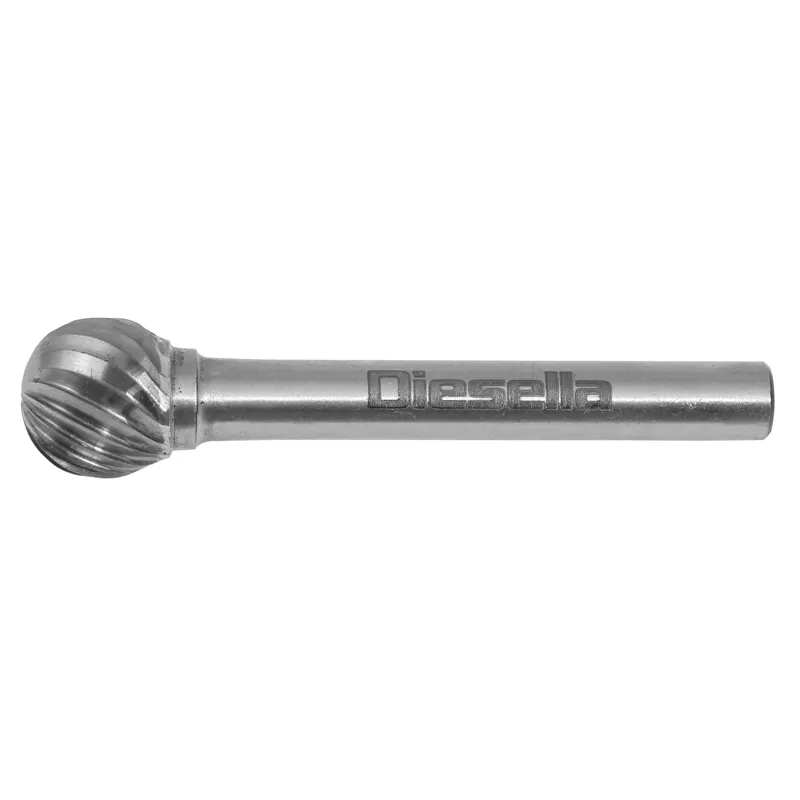 Fresstift HM Ø10x9 mm form D (Single cut) med Ø6 mm skaft