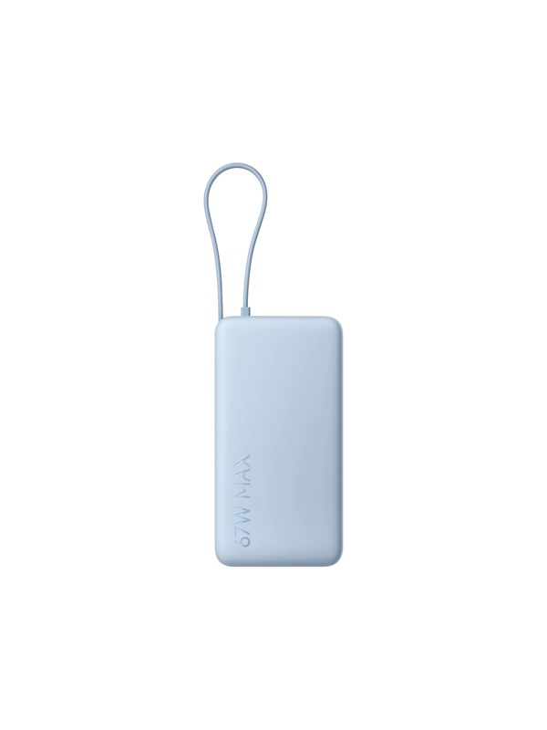 Xiaomi 67W Power Bank 20000 (Integrated Cable) Ice Nødlader - Blue - 20000 mAh