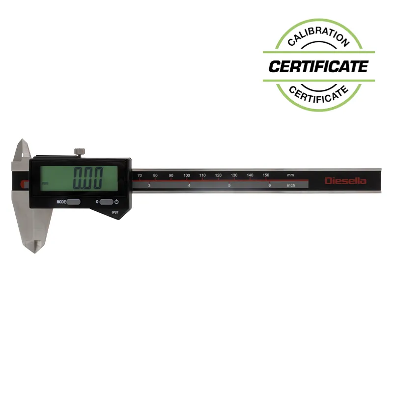 IP67 digital skyvelær 0-150 x 0,01 mm med kjevelengde 40 mm (Inkl. sertifikat)