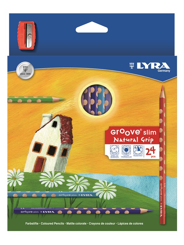Lyra Groove Slim 24-pack + Sharpener