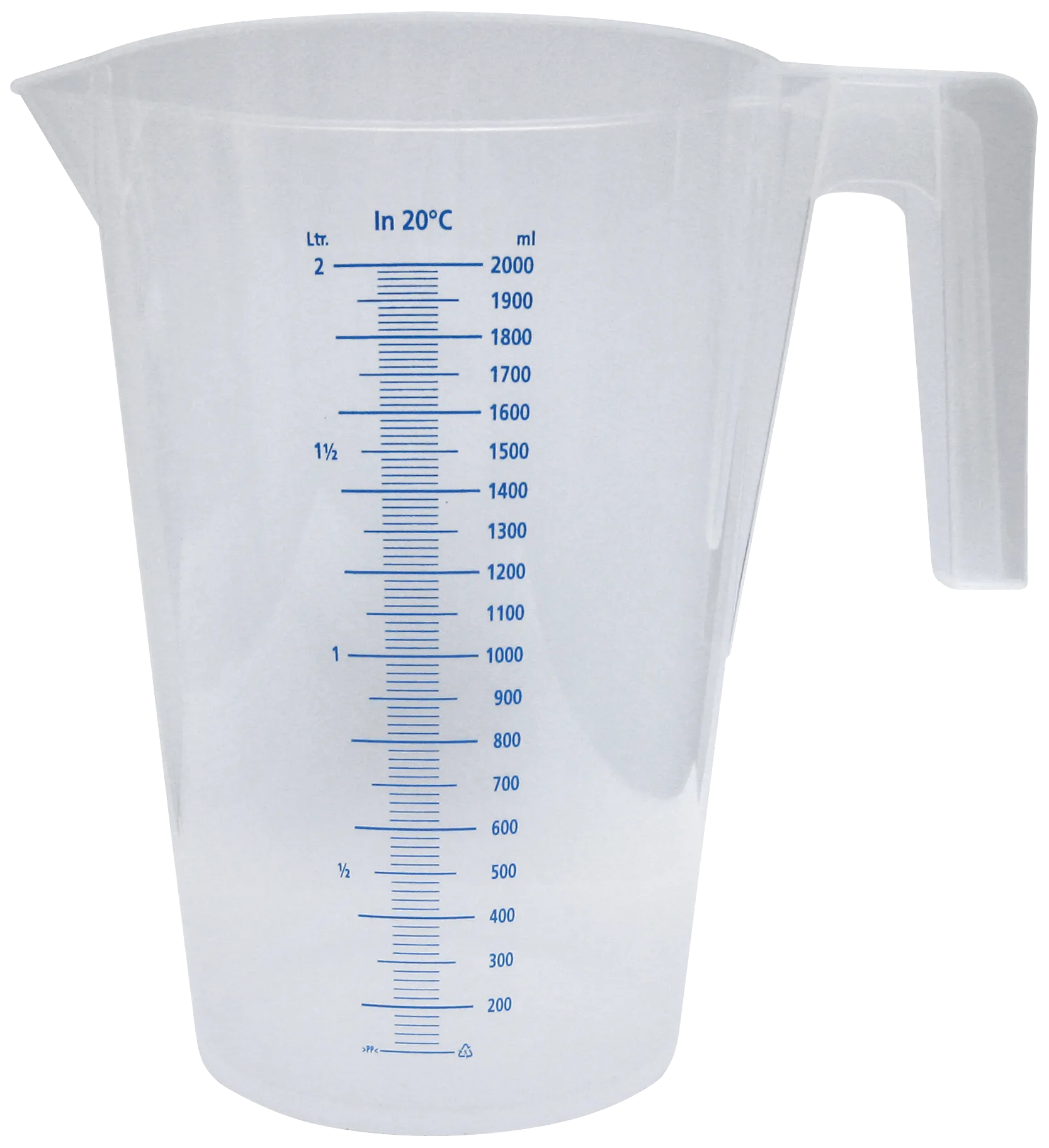 Kabi målebæger transp. PP fødevaregodk. 0,25 ltr