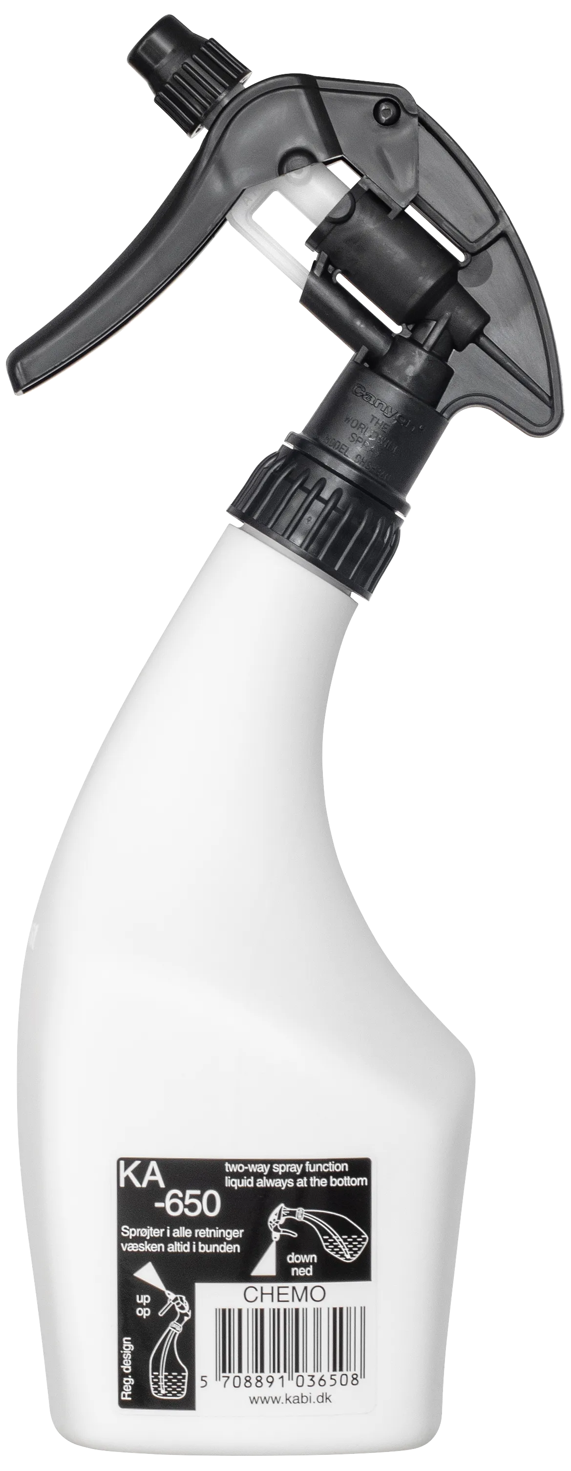 Kjemisprayer 0,65 liter hvit