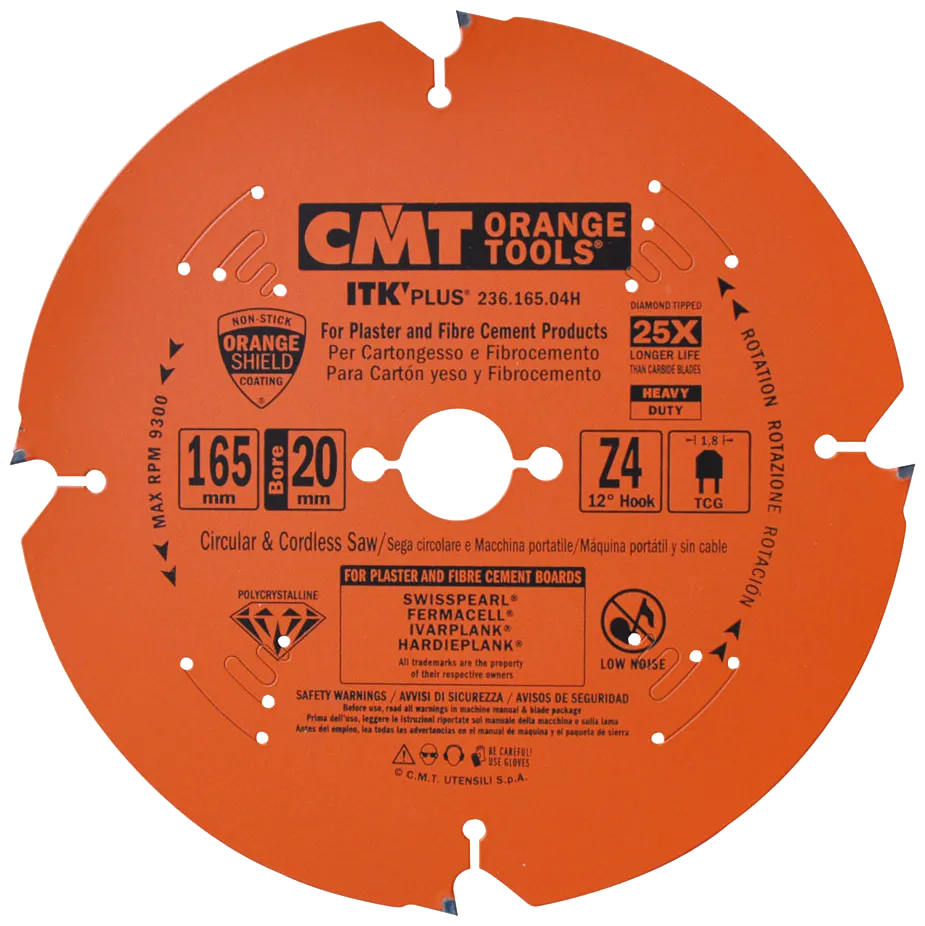 PCD blad 165x1,8x20 Z4 F AKKU