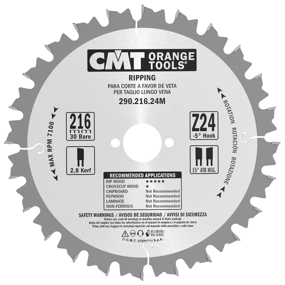 Blad 216x2,8x30 Z24 W NEG