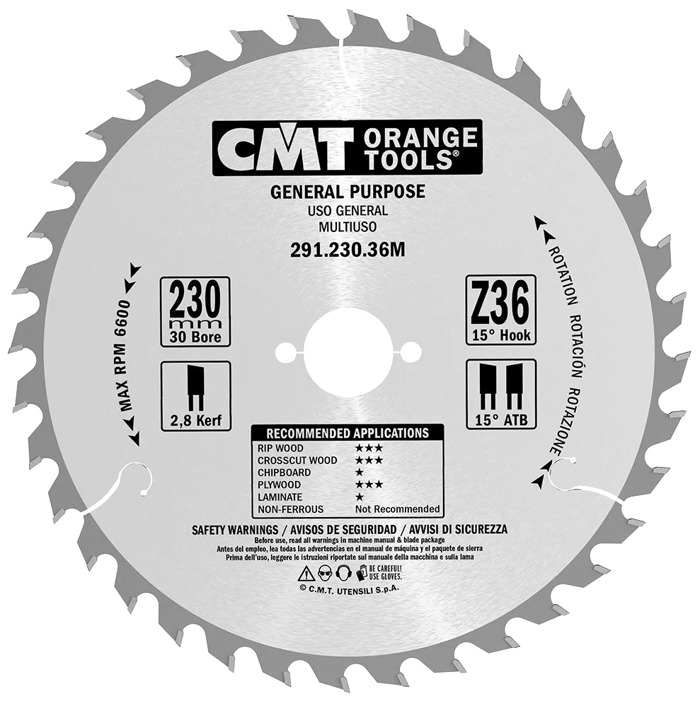 Blad 230x2,8x30 Z36 W