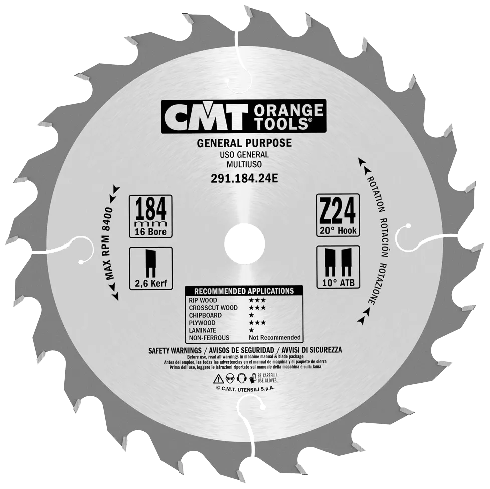 Blad 184x2,6x16 Z24 W