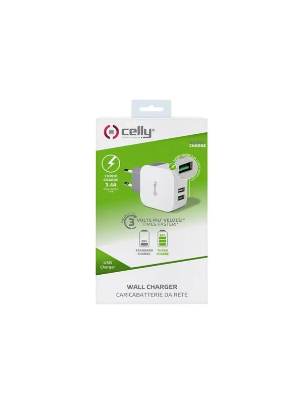 CELLY TC2USBTURBO power adapter - 2 x USB