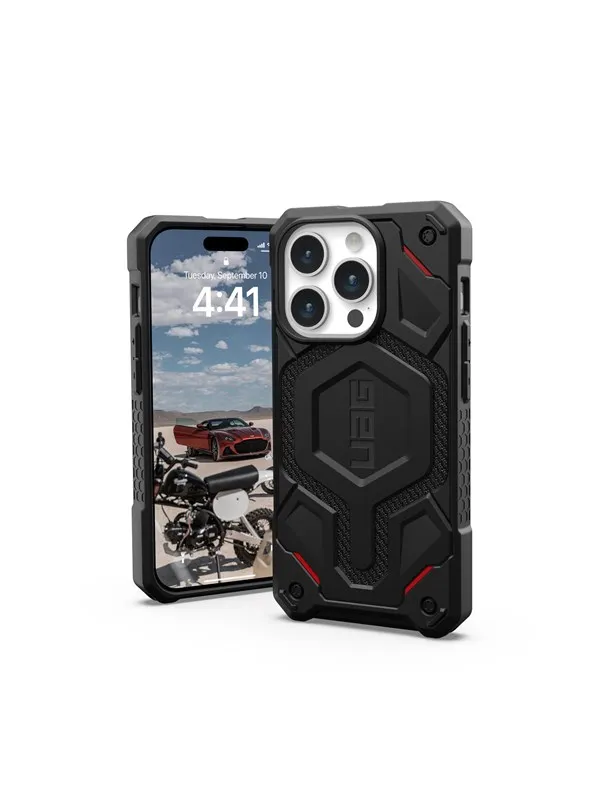 UAG Monarch Pro MagSafe kevlar black - iPhone 15 Pro
