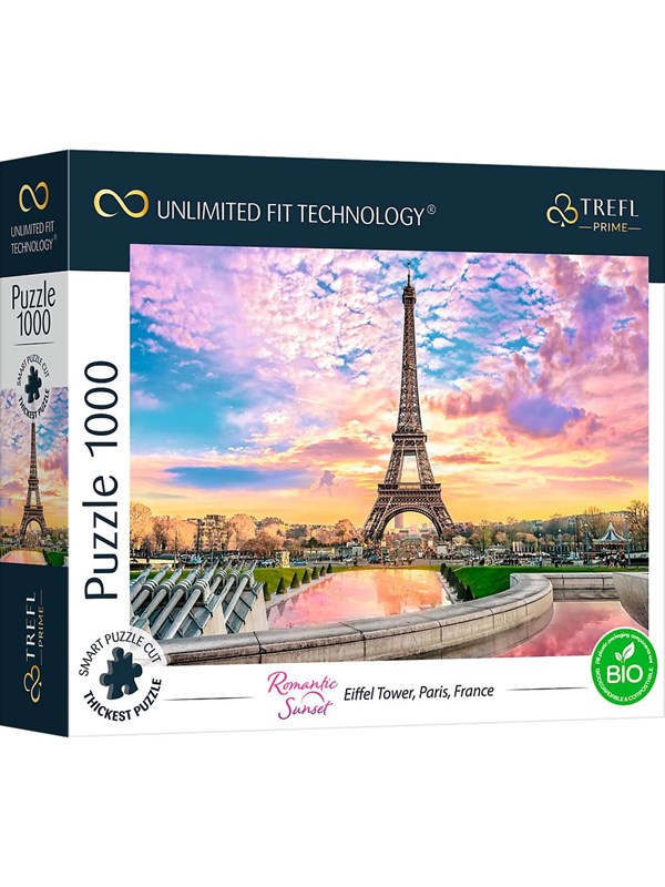 Trefl Puzzle - Unlimited Fit - Eiffel Tower Paris France (1000 pieces) Gulv