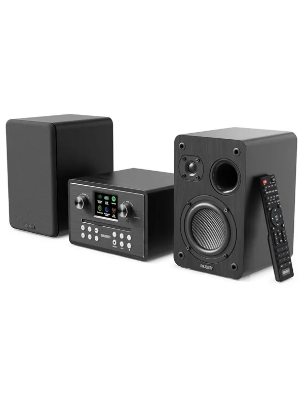 Majority Homerton HiFi Internet Radio Hi-Fi System - Black