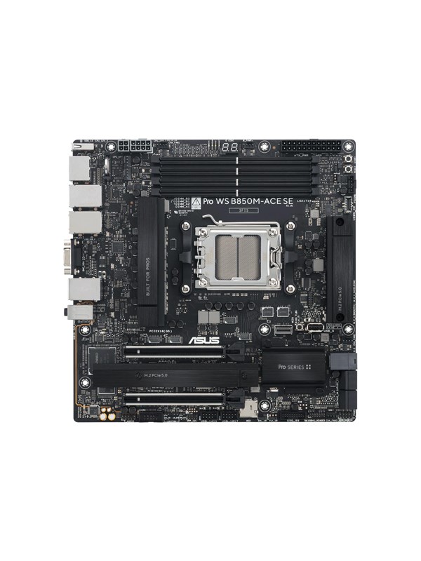 ASUS Pro WS B850M-ACE SE Hovedkort - AMD B850 - AMD AM5 socket - DDR5 RAM - Micro-ATX