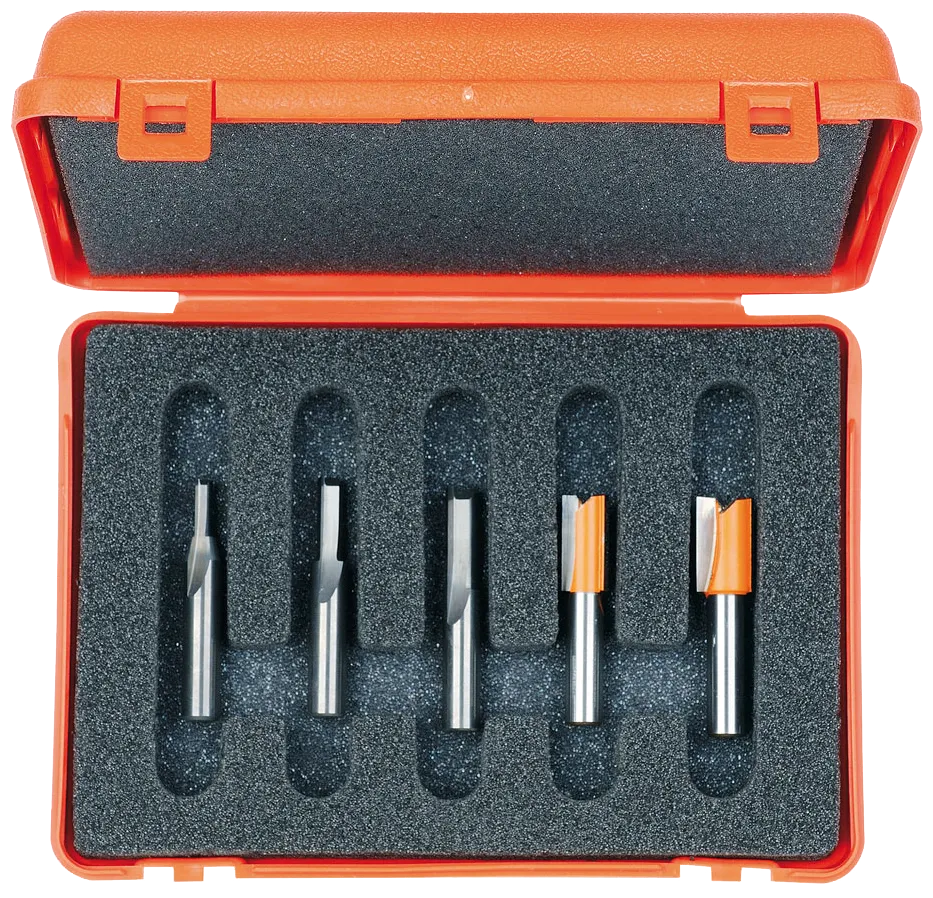 Overfresesett med 5 stk. 911 4-12 mm
