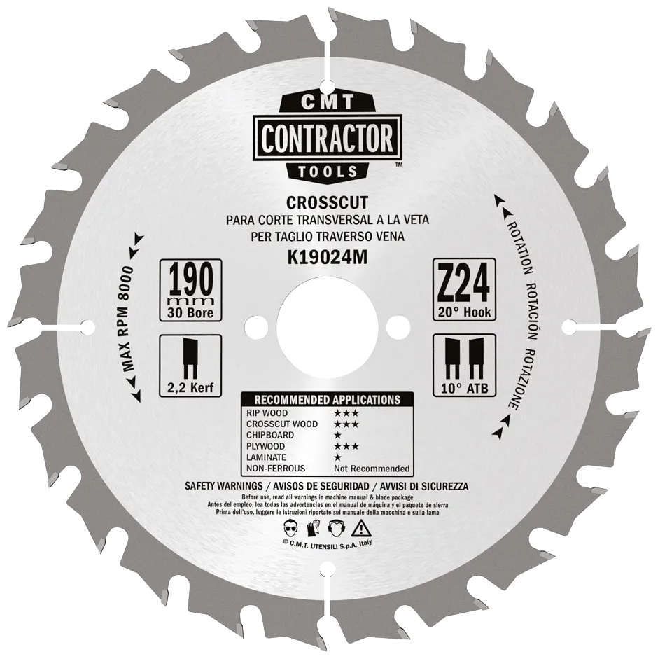 Blad 190x2,2x30 Z24 W x 10