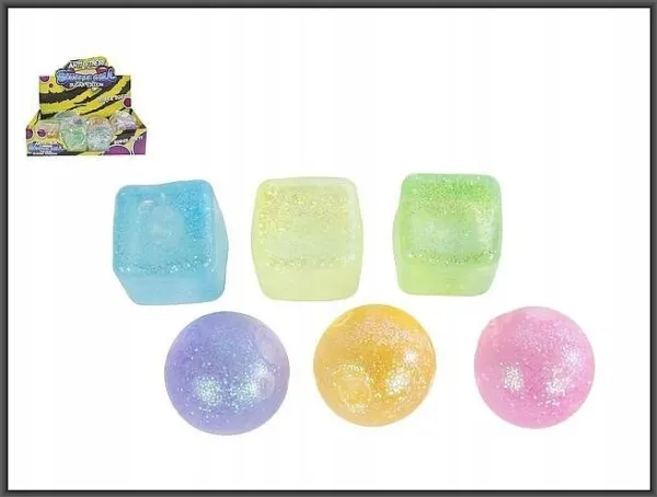 Pocket Money Squeeze Suger ball and square 6cm assorted
