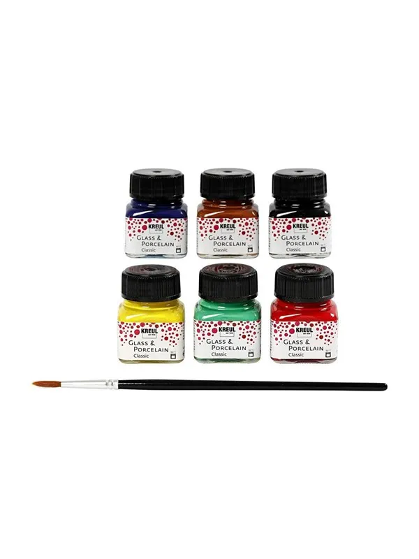 Creativ Company Glass and Porcelain Paint 6. Colors