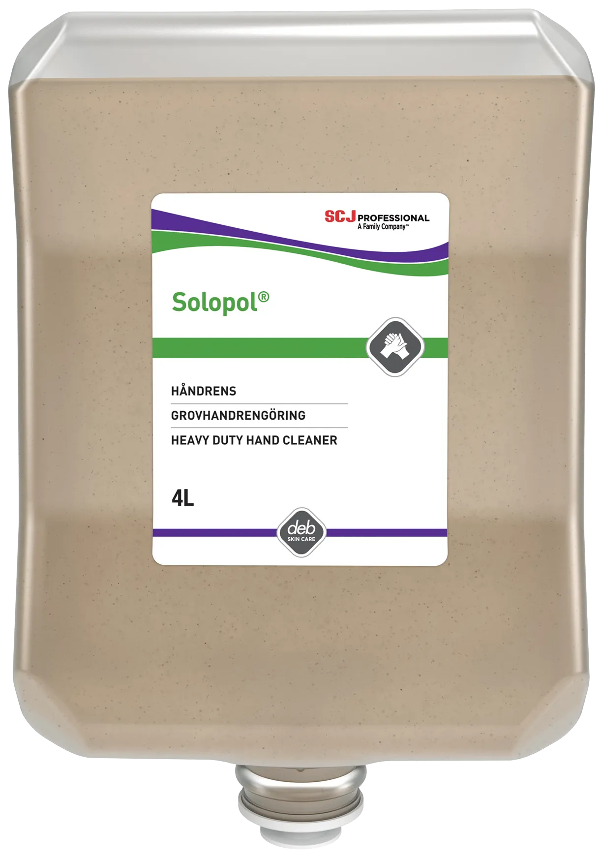 Deb håndrens Solopol Classic med parfyme, 4×4 liter.