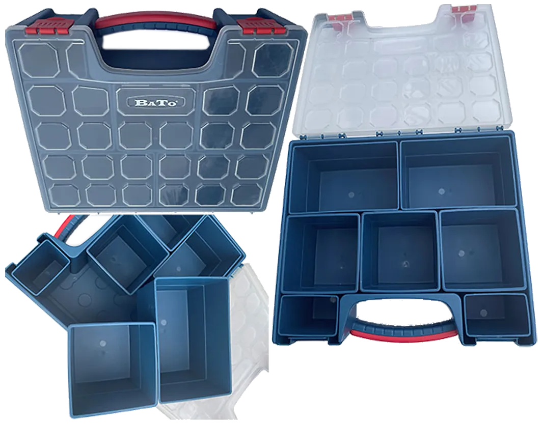 Bato sortimentsboks m/7 rom plastinnsatser